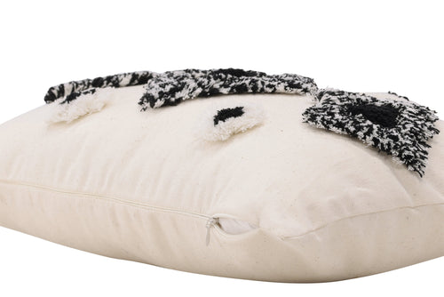 Rebellenclub Kussen Nuta - Zwart/wit - vtwonen shop