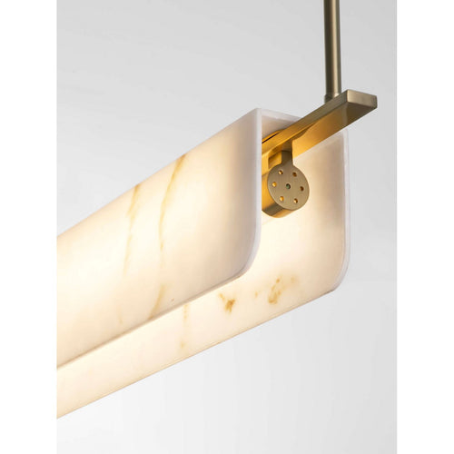 Nova Luce AIDER Hanglamp voor aan het plafond, messing goudkleurig, Triac dimbaar, LED, 35W, 2219lm, 3000K
