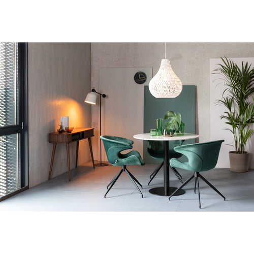 Zuiver Mia Eetkamerstoelen armleuning Groen - Set van 2