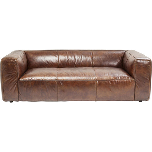 Kare Design Sofa Cubetto 3-Zits donker leer - vtwonen shop