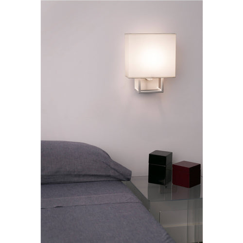 Faro Vesper - 1 Light Indoor Wandlamp Wit met Kap, E14