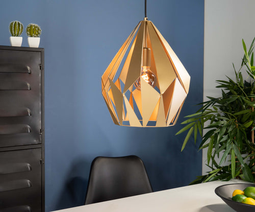 EGLO hanglamp Carlton - e27 - ø 31 cm - goud - vtwonen shop