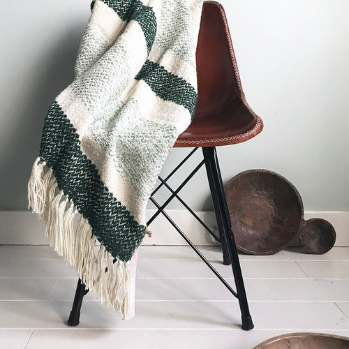Malagoon plaid Berber - korrelig groen - 125x150cm