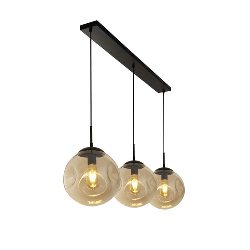 Searchlight hanglamp Punch - 3 lichts - 121  x 120   cm - zwart