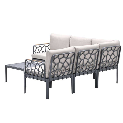 Garden Impressions loungeset Hareno antractiet - 6-delig