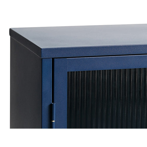 Olivine Katja metalen sideboard blauw - 132 x 40 cm - vtwonen shop