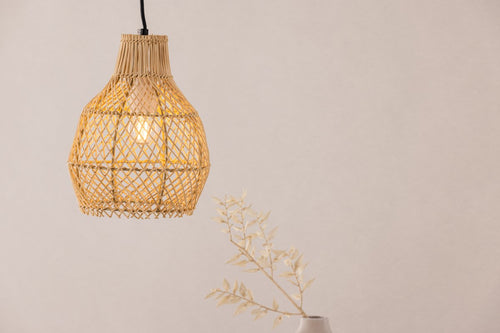 Rebellenclub Hanglamp Glen - ø20cm - Naturel Rattan - vtwonen shop