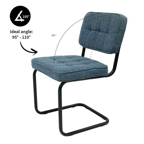 Kick Buisframe stoel Yves - Blauw - vtwonen shop