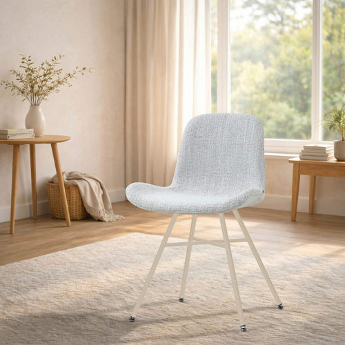 Nolon Noa-Fé eetkamerstoel grijs melange - beige onderstel