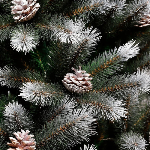 Black Box Trees Pittsfield Kunstkerstboom met 260 LED Lampjes - Kerstboom met Verlichting en Dennenappels - Kerstversiering voor Binnen -