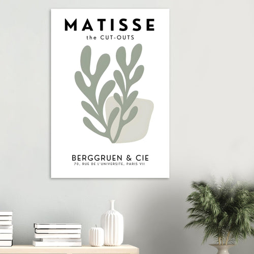 Artfulprints Poster Matisse – Whispers of a flower   - 30x40 cm - Grijs