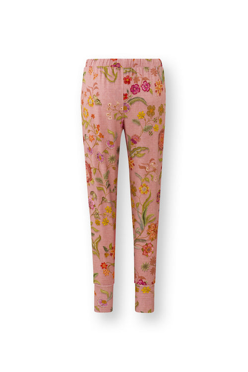 Pip Studio - Bobien Pyjama Broek Dames - Coco Flower - Koraal - M - vtwonen shop