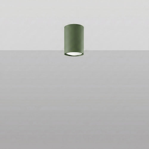 Sollux Lighting Plafondlamp LAGOS 10 olijfgroen - 6x6x10cm
