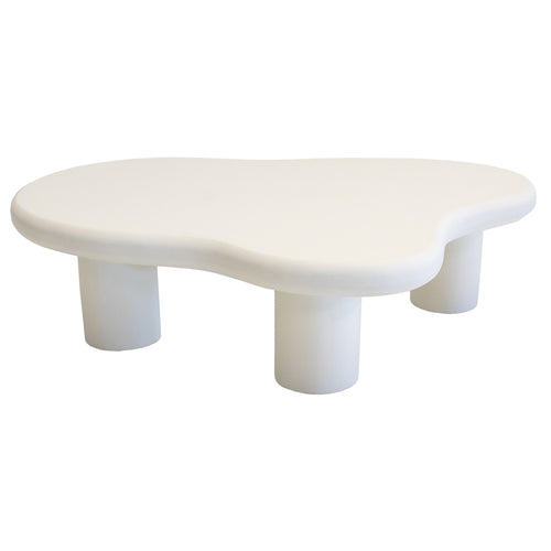 Giga Meubel Salontafel Sam Organisch - Beton Ciré - Beige - 120x88x30cm - vtwonen shop