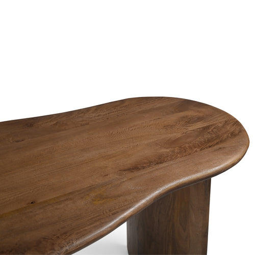DÉJA Living Eettafel Tornio - Organisch Donkerbruin Hout - 180x110x76cm