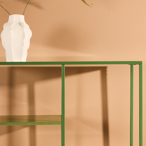 Nest living Jaxx Metalen Boekenkast Groen - 80 x 80 cm