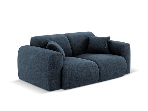 Cosmopolitan Design Bank Nolio 2-zits, chenille, koningsblauw - 95x170x72cm
