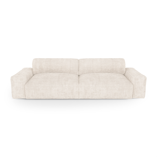 Sia Home - 4-zitsbanken BLISS - XXL ribfluweel - Crème - 240cm - vtwonen shop