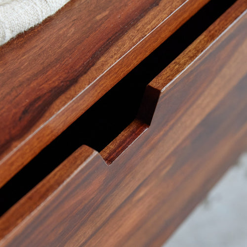 Tikamoon Massief palissander badmeubel 110 cm - Bruin - vtwonen shop