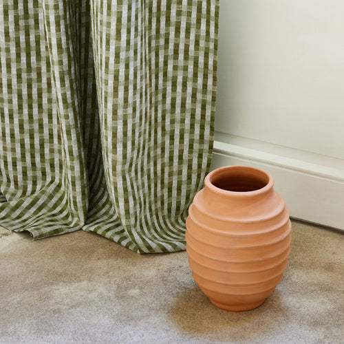 Madura Gordijn Castin natuurlijk en olijf 145x280 cm