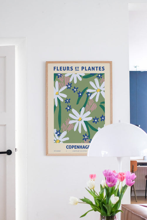 Zoe - Fleurs et Plantes - Copenhagen - PSTR studio Kunst Poster - vtwonen shop