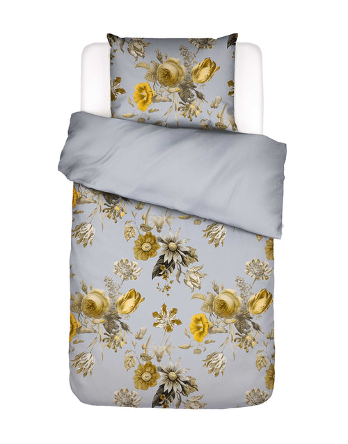 Essenza Florean dekbedovertrek - Eenpersoons – 140x200/220 cm - Grijs