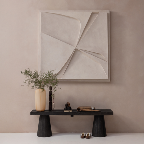 WOOOD bankje Clyde - Hout - Donkerbruin - 45x150x30