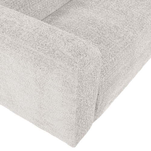 WOOOD 1,5-zits bank arm links Mojo Base - Wollig - Ecru - 74x145x97