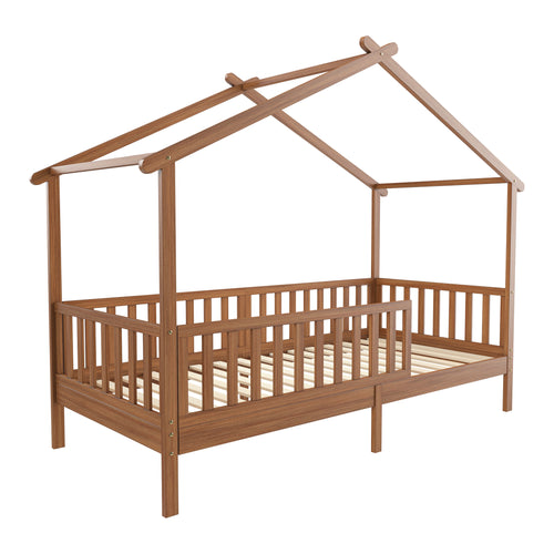 Petite Amélie Huisbed Maison - Peuterbed 90x200 cm - Bedhuisje - Walnoot - vtwonen shop