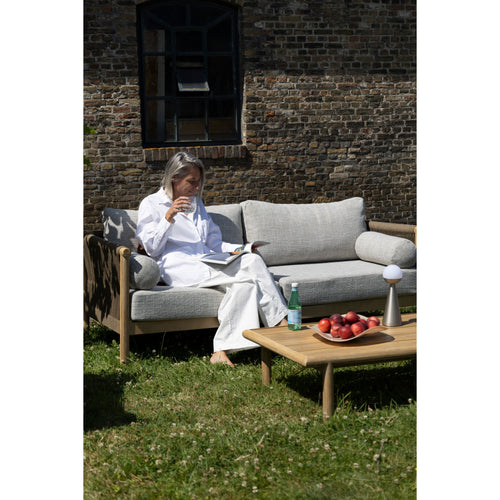 Dutchbone Oasis Tuinset Bank, Salontafel + 2x Fauteuil/ Loungestoel - Beige