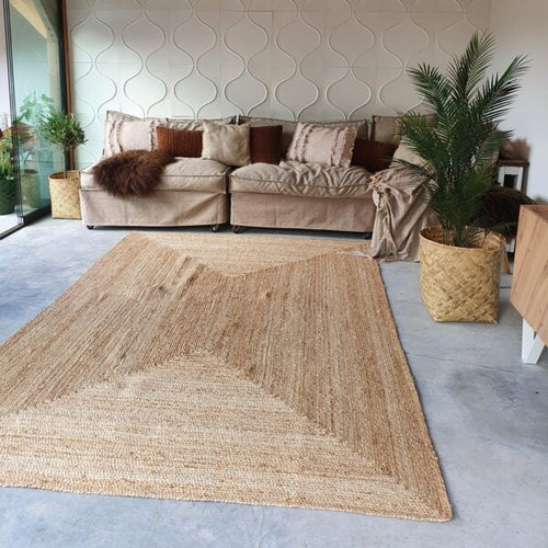 Mrcarpet Jute Vloerkleed Rechthoek naturel 200 x 290cm - vtwonen shop