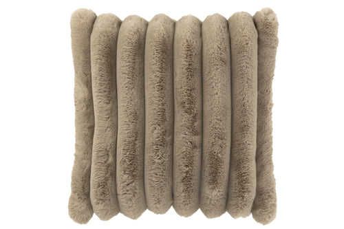 J-Line kussen Large Corduroy - polyester - taupe