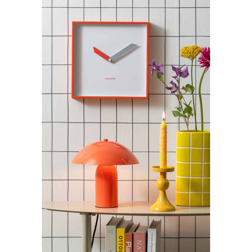 Present Time vaas Retro Tiles - geel - 12.6x11.5x26cm