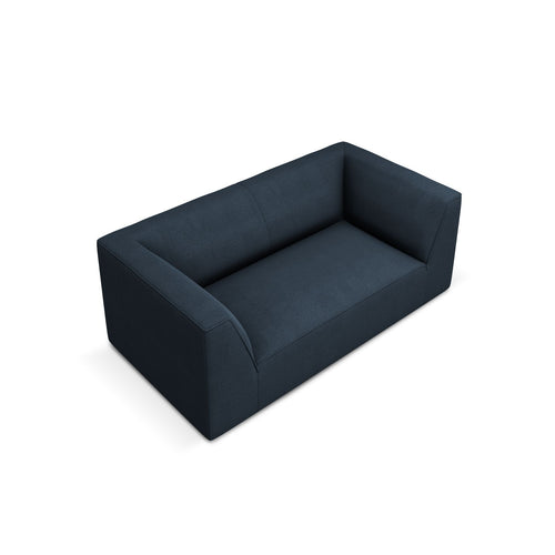 Cosmopolitan Design - Bank Siena 2-zits, structurele stof marineblauw - 92x174x69cm