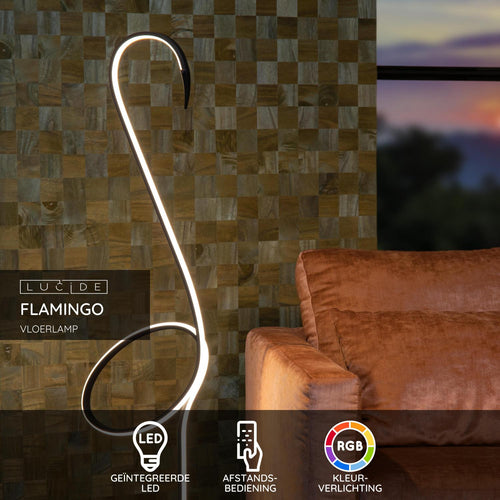 Lucide vloerlamp FLAMINGO - Geïntegreerde LED - Multicolor - vtwonen shop