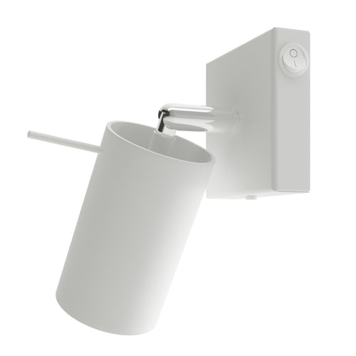 Sollux Lighting Wandlamp RING wit met schakelaar - 8x8x16cm