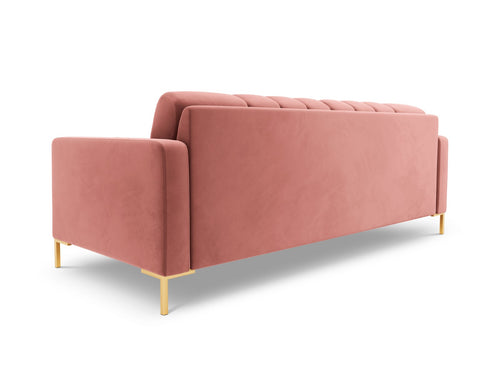 Cosmopolitan Design Bank Bali 4-zits, flueel, roze - 96x217x75cm