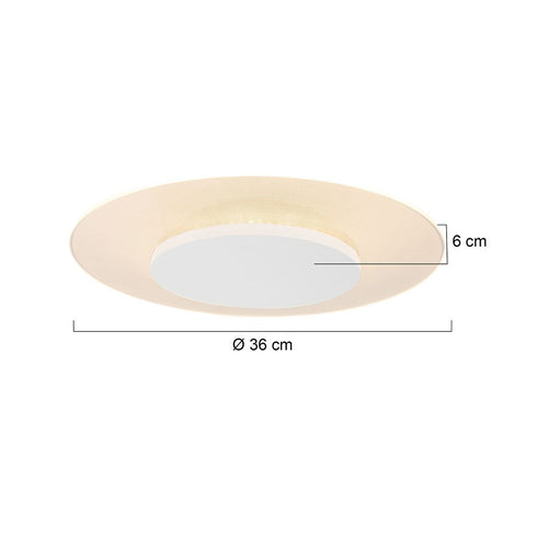 Steinhauer plafond - 36x 6 cm - wit