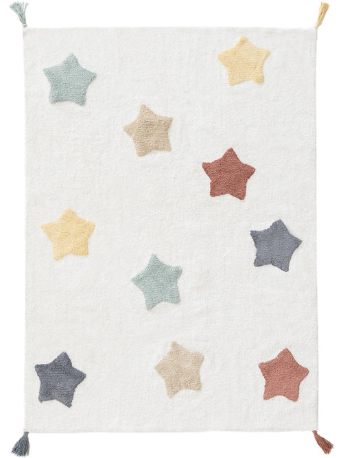 benuta wasbaar kindervloerkleed Stars - veelkleurig - 150x220 cm
