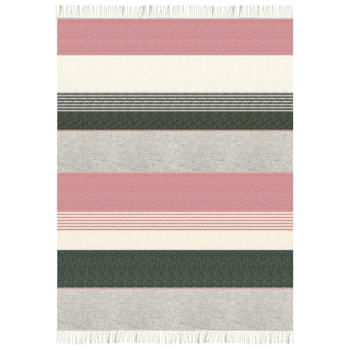 Malagoon plaid Festivity - mist roze - 140x200cm 100% wol