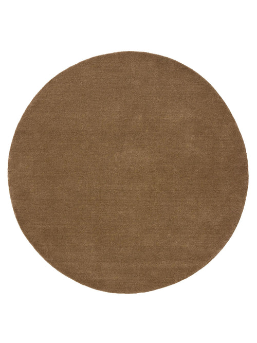 benuta wollen vloerkleed Vera - bruin - ø 160 cm