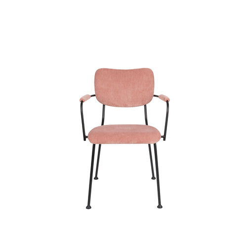 Zuiver Benson Eetkamerstoelen met armleuning Roze - Set van 2 - vtwonen shop