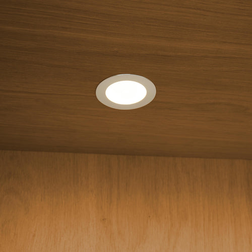 Furnhouse vitrinekast Kerteminde - Natuurlijk eikenhout - MDF, Eikenfineer, Glas - 45x124x146