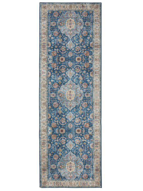 benuta loper Laury - blauw - 80x240 cm