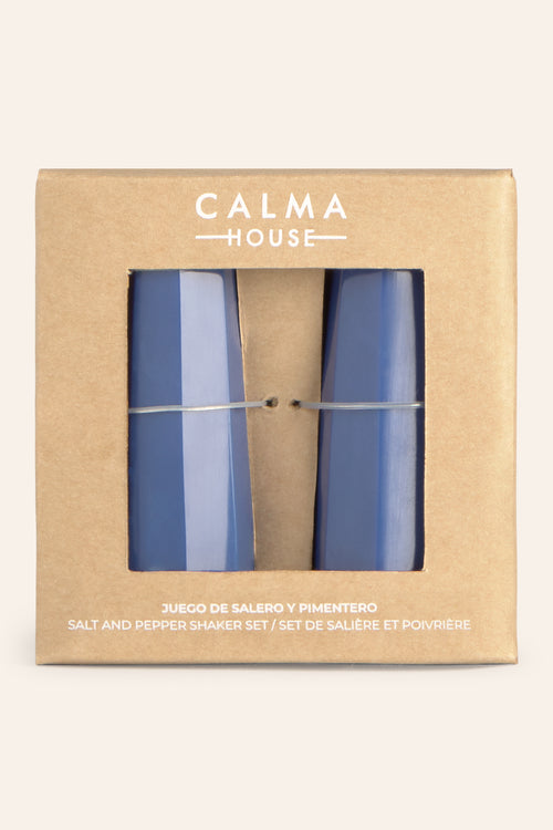 Calma House Zout- en peperstrooier set Mango - Blauw - Diam. 3.3x8