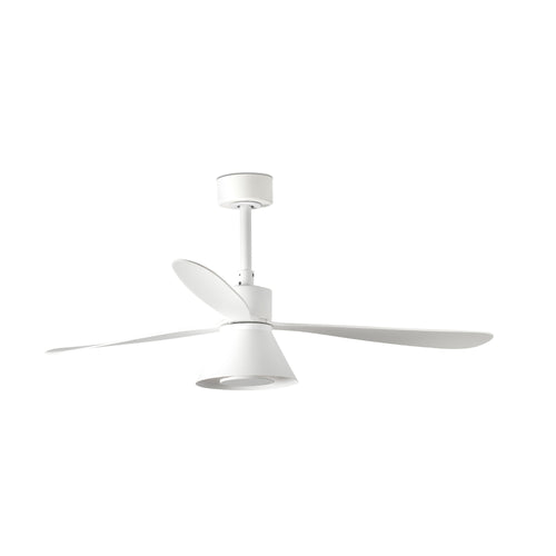 Faro Amelia Grote kegelvormige led-witte plafondventilator, 6 snelheden
