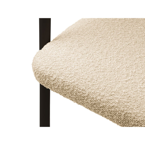 Set van 2 stoelen met gesp Lea boucle beige - 53.5x56.5x74cm