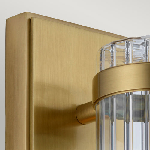 Wellington 1 Lichte Wandlamp Verouderd Messing IP44