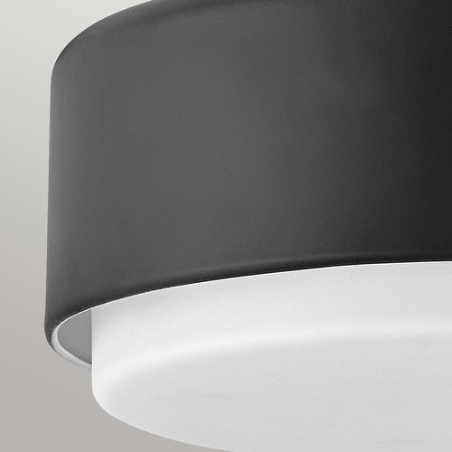 Zylindrische Deckenleuchte Modern Schwarz 2x E27