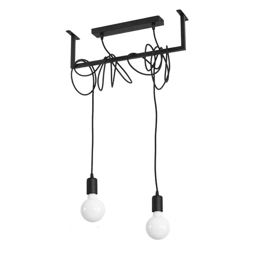 Sollux Lighting Kroonluchter SALAMANCA 2 zwart - 50x10x150cm